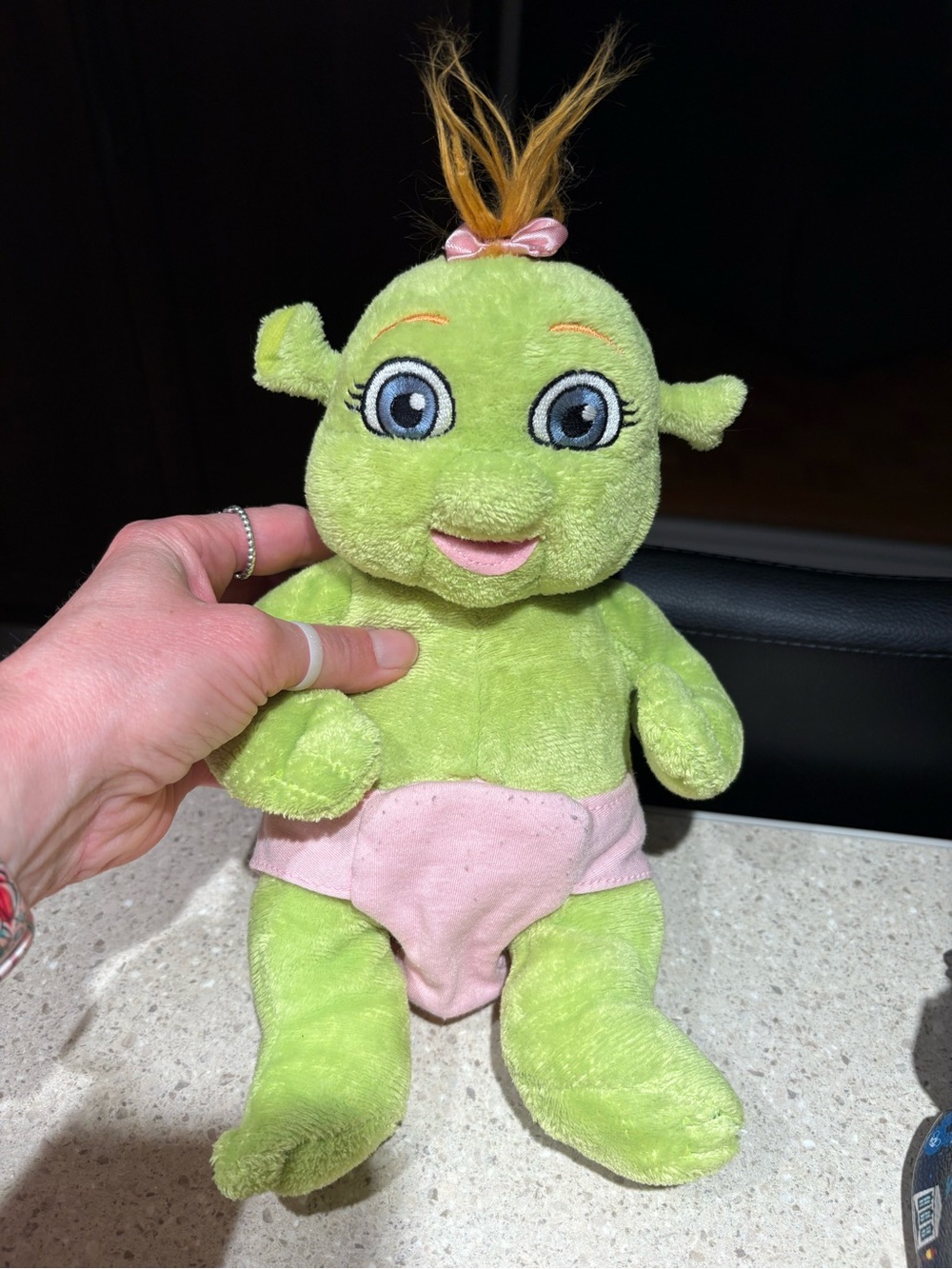 Build a Bear Workshop Shrek the Third Baby Girl Oger Felicia Pink Plush 11 inch